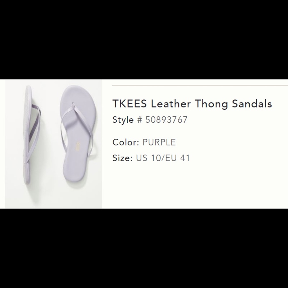 TKEES Purple flip flops size 10